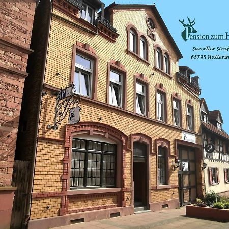 Hotel-Pension Zum Hirsch Hattersheim am Main Zewnętrze zdjęcie